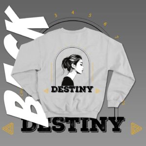 ObsidianOutfit Destiny Crewneck – stylish unisex sweatshirt for everyday comfort and casual wear.